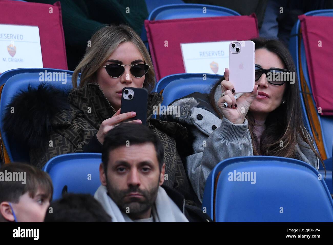 Roma, Italia. 20th Mar 2022. Noemi Bocchi in stand durante il calcio Serie  A Match, Stadio