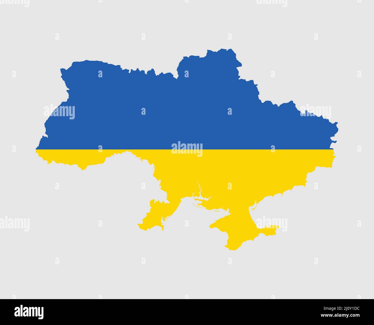 Mappa bandiera Ucraina. Mappa dell'Ucraina con la bandiera Ucraina. Illustrazione vettoriale. Illustrazione Vettoriale