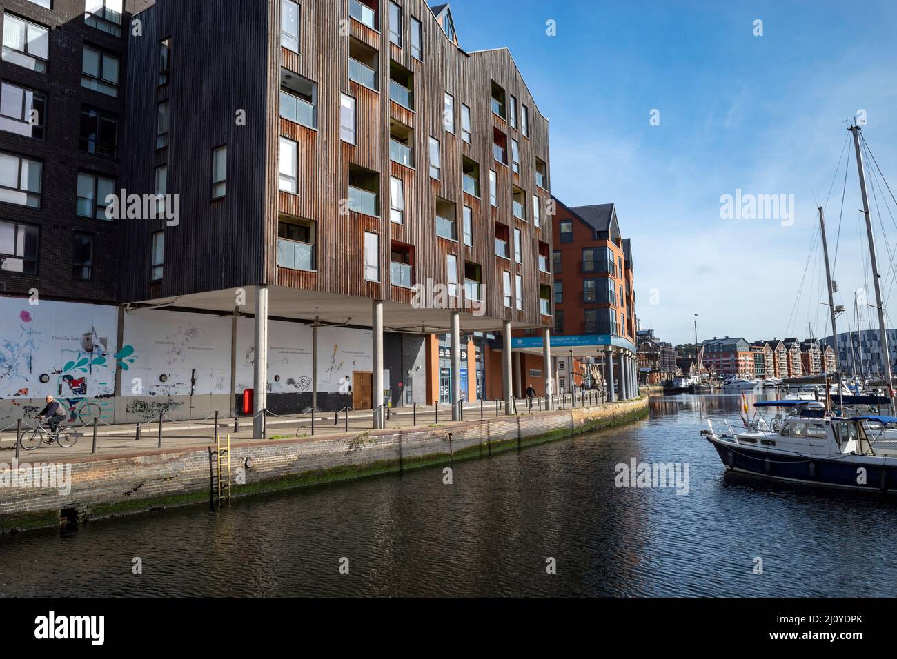 Incompiuto sviluppo del lungomare Ipswich Suffolk UK Foto Stock