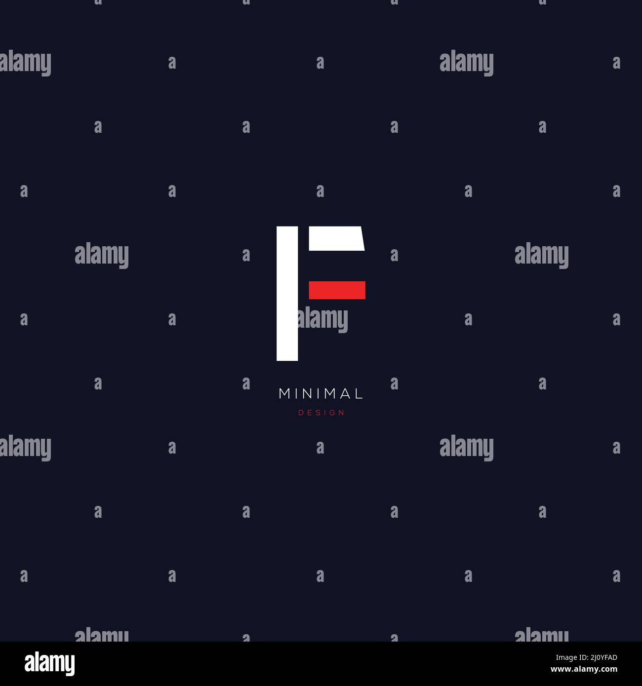 Lettera F icona logo design agli elementi del modello Illustrazione Vettoriale