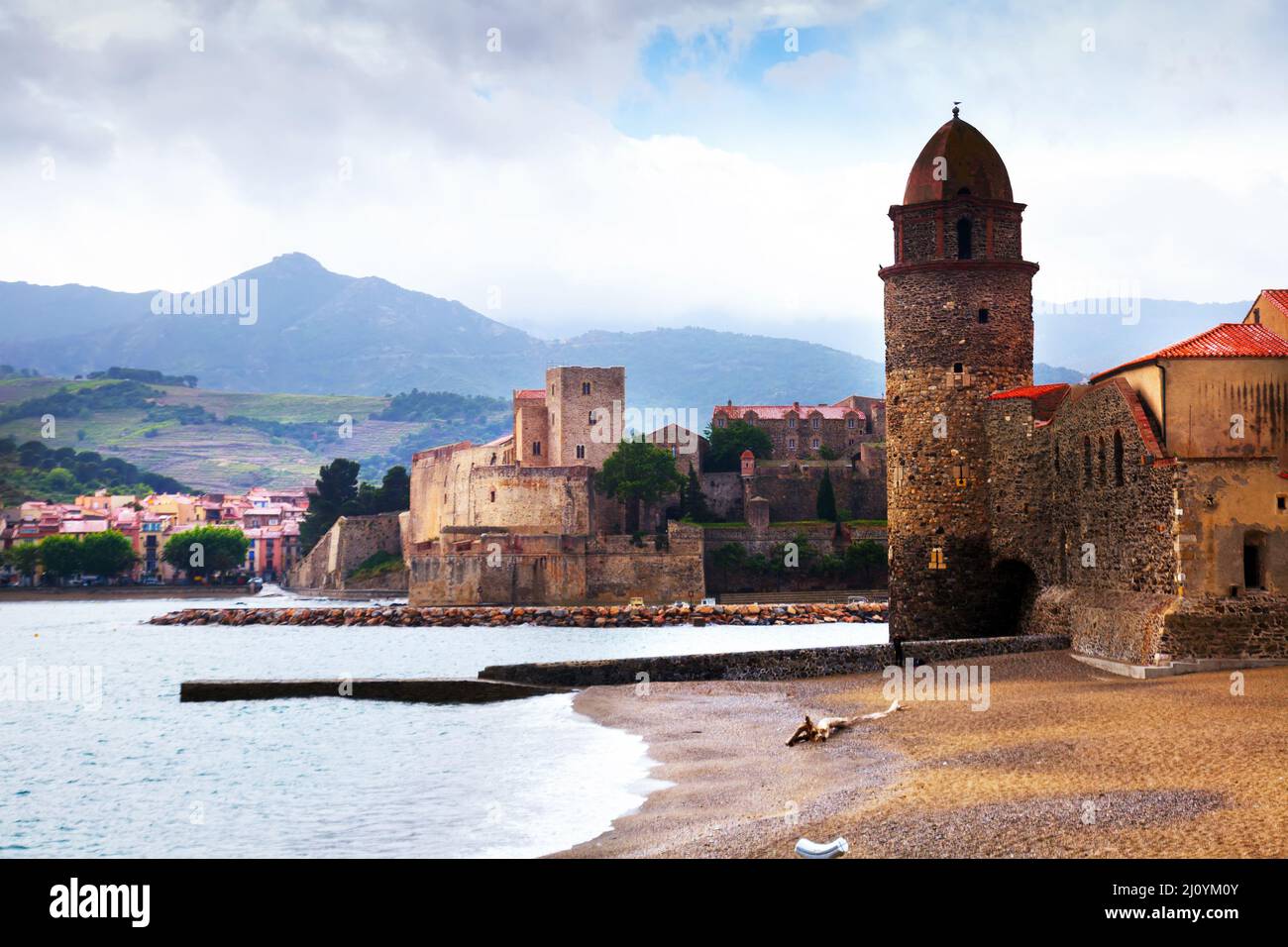 Pittoresca Collioure Foto Stock