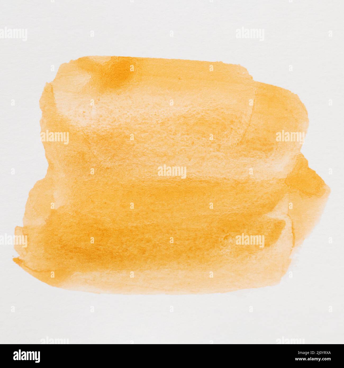 Astratto arancione acquerello sfondo spot sfondo bianco. Foto di alta qualità Foto Stock