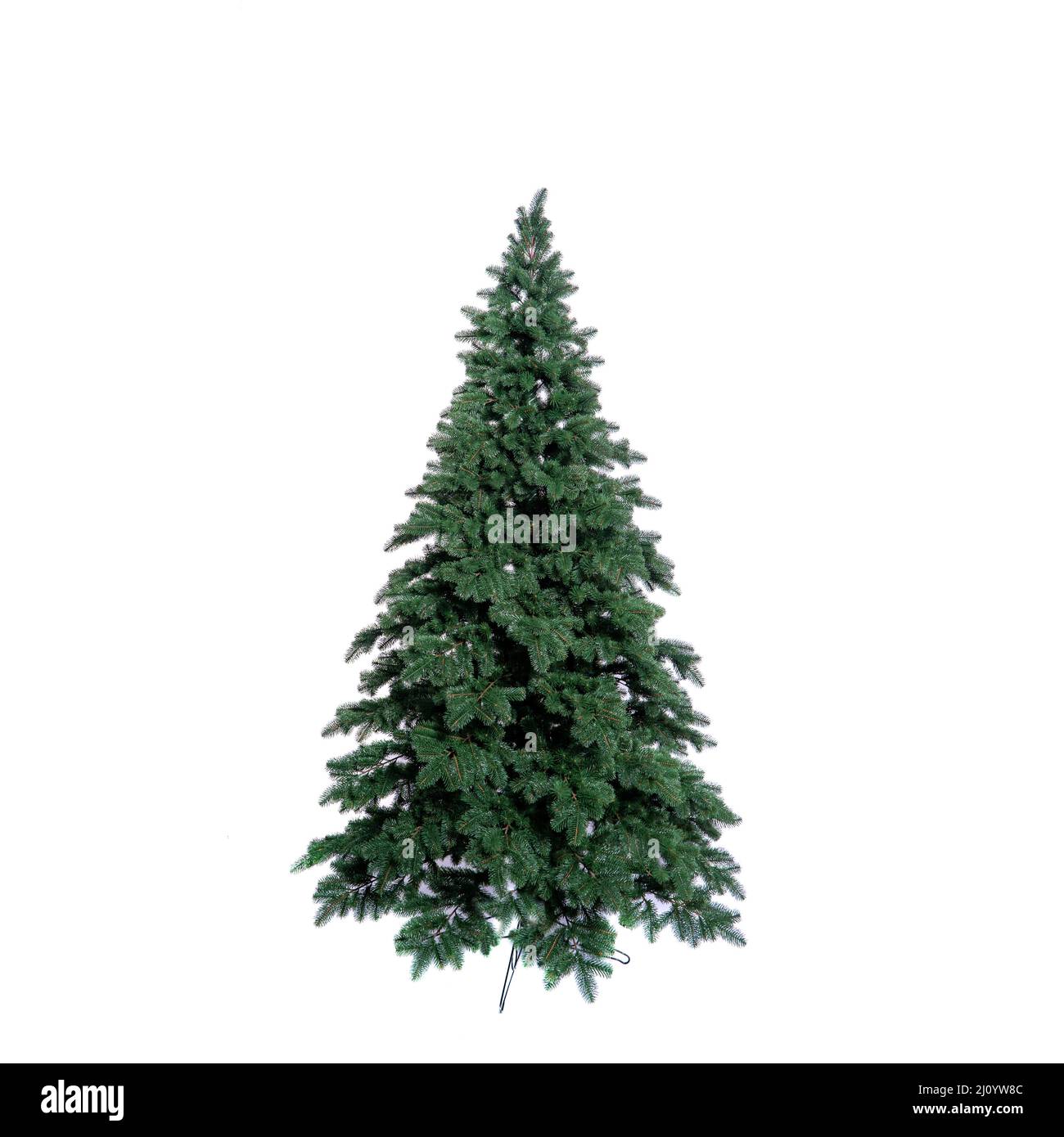 Disadorno albero di Natale isolato su bianco Foto Stock