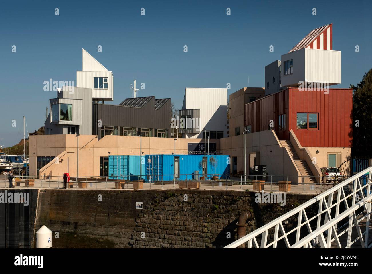 Sviluppo di East Quay, Watchet, Somerset, Regno Unito. Foto Stock