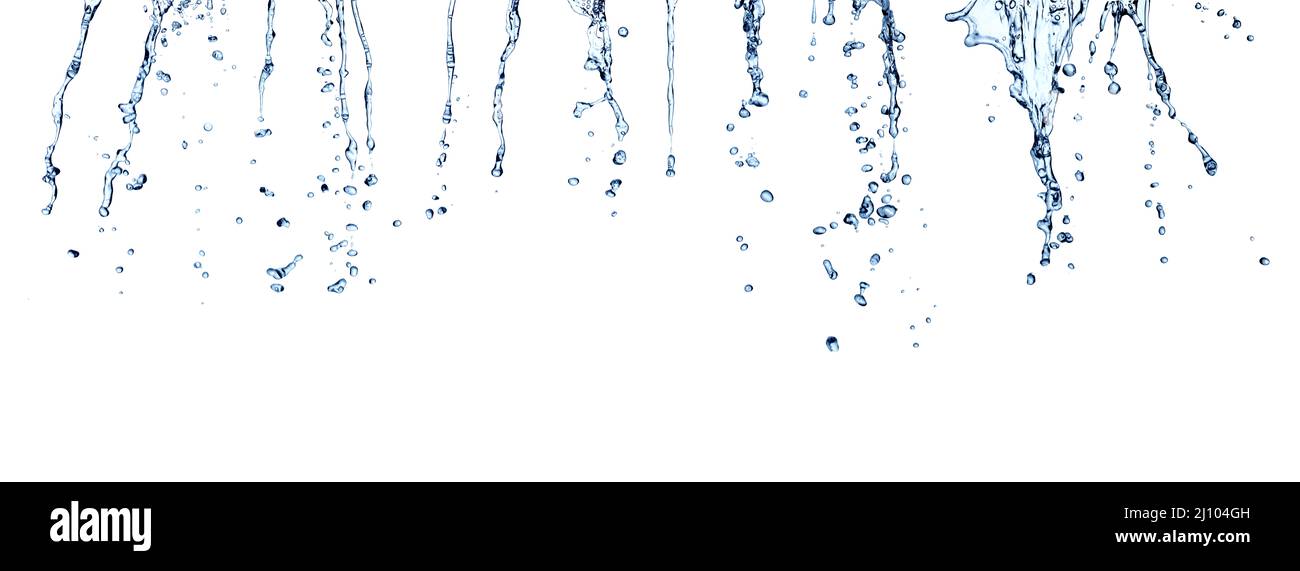 acqua spruzza goccia blu liquido bolla fresco purezza pulito sfondo igiene salute bellezza pulizia prodotto terapia pulizia pulizia pulizia Foto Stock