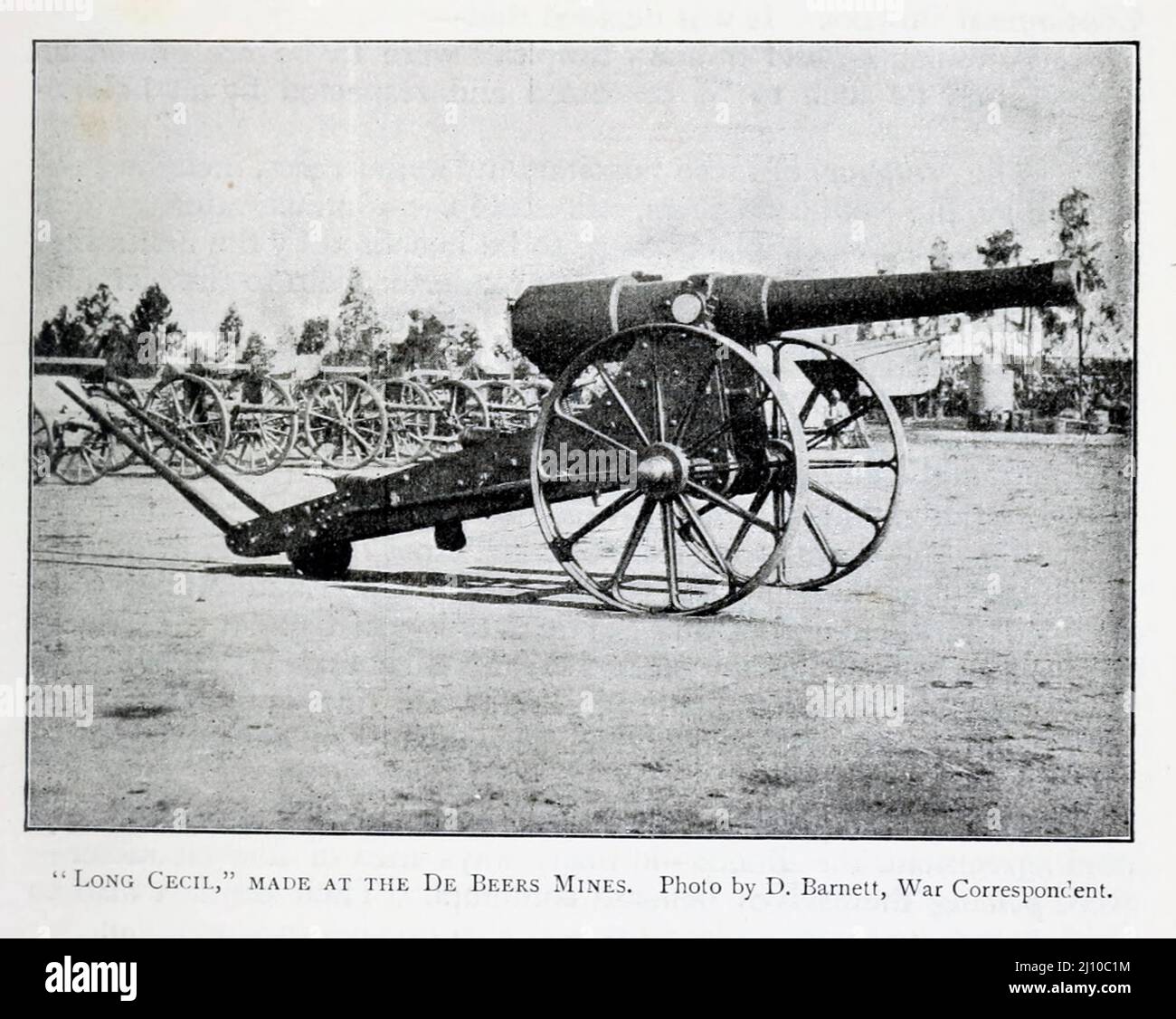 Lungo Cannon Cecil fatto a De Beers Mines dal libro " Sud Africa e la guerra Transvaal " di Louis Creswicke, Editore; Edimburgo : T. C. & E. C. Jack 1900 Foto Stock