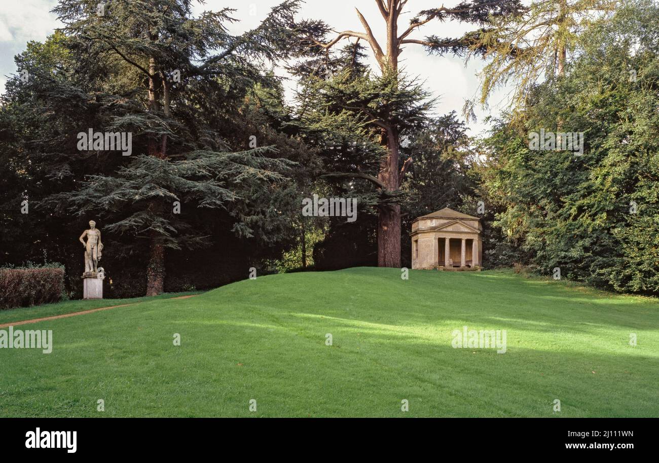 Rousham Park, Tempel Foto Stock