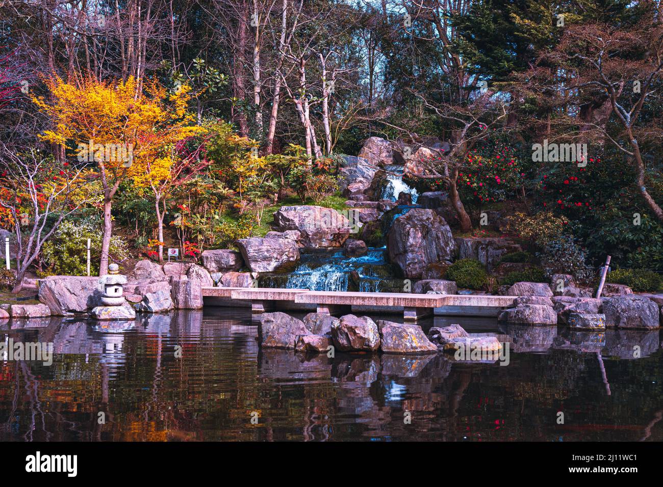 Kyoto Garden, Holland Park, Londra Foto Stock