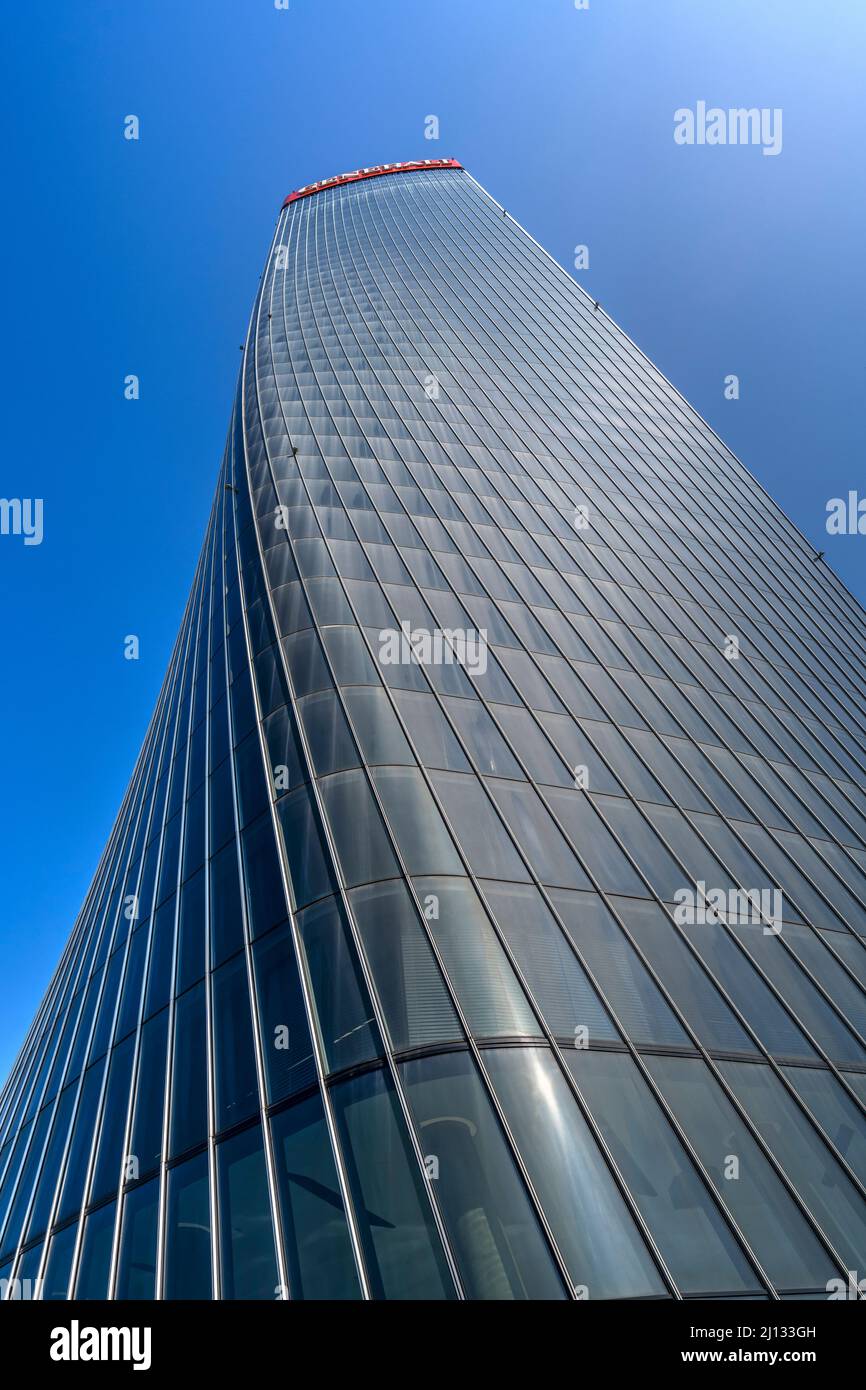 Generali o Torre Hadid torre, Milano, Lombardia, Italia Foto Stock