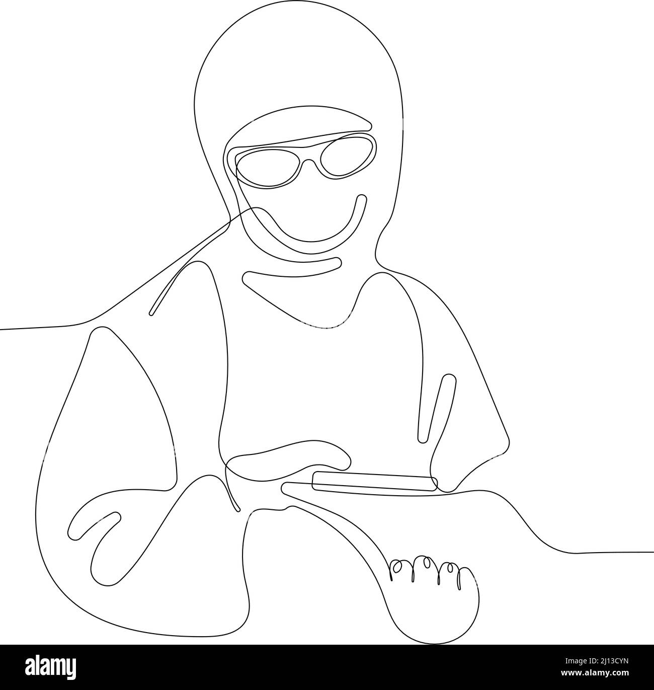 Medico in tute speciali occhiali protettivi Illustrazione Vettoriale