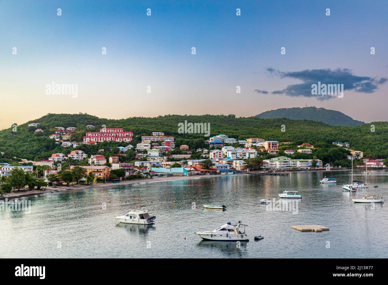 les Trois-Ilets, Martinica, FWI - Anse Mitan Foto Stock