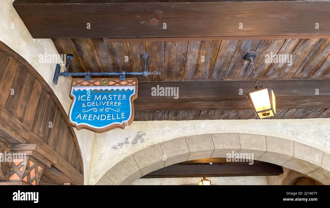 Orlando, FL USA- 13 settembre 2020: Il giro congelato al Norway Pavilion a EPCOT nel Walt Disney World a Orlando, Florida. Foto Stock