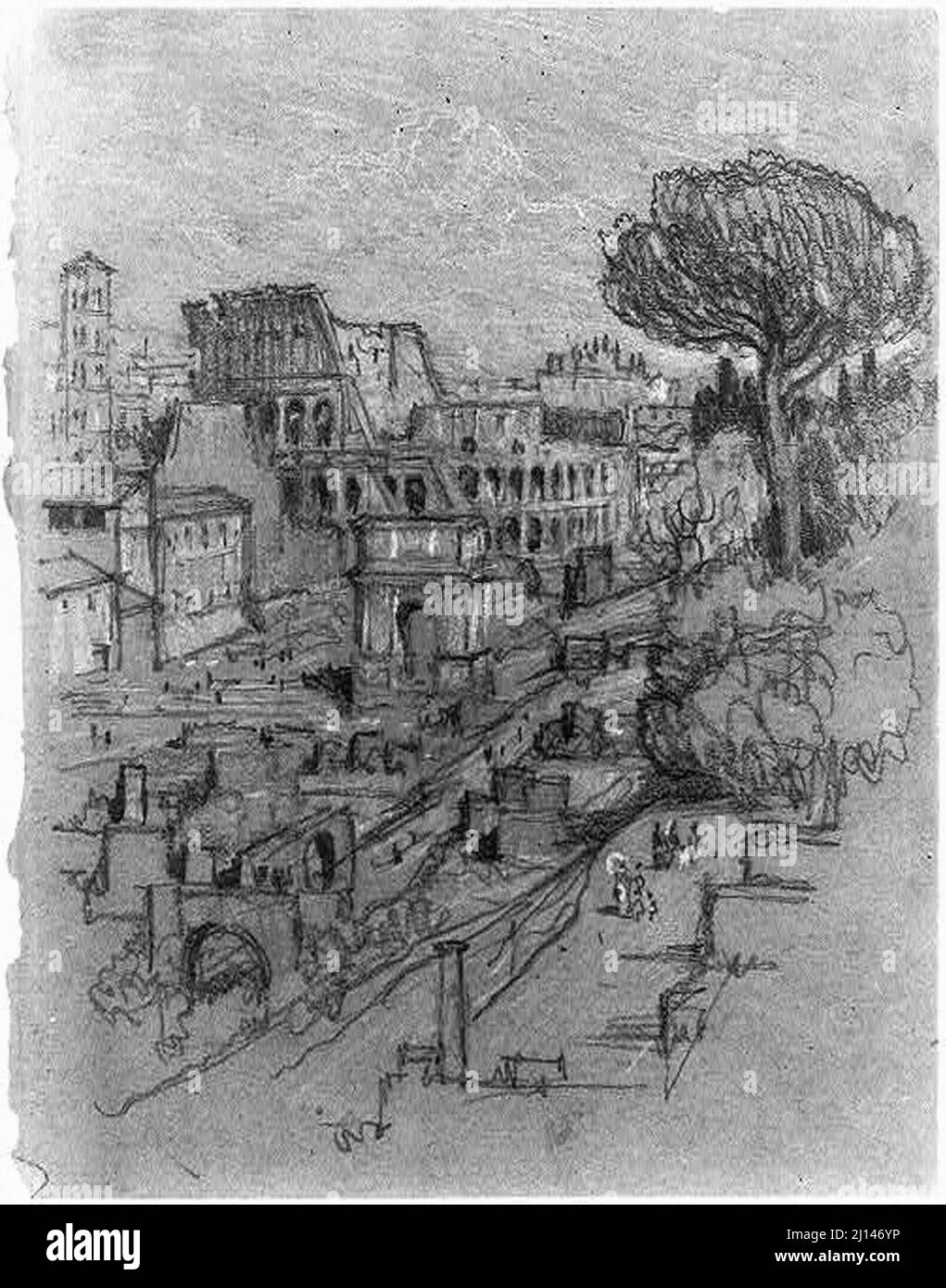 Arte vintage da tutta Italia Foto Stock