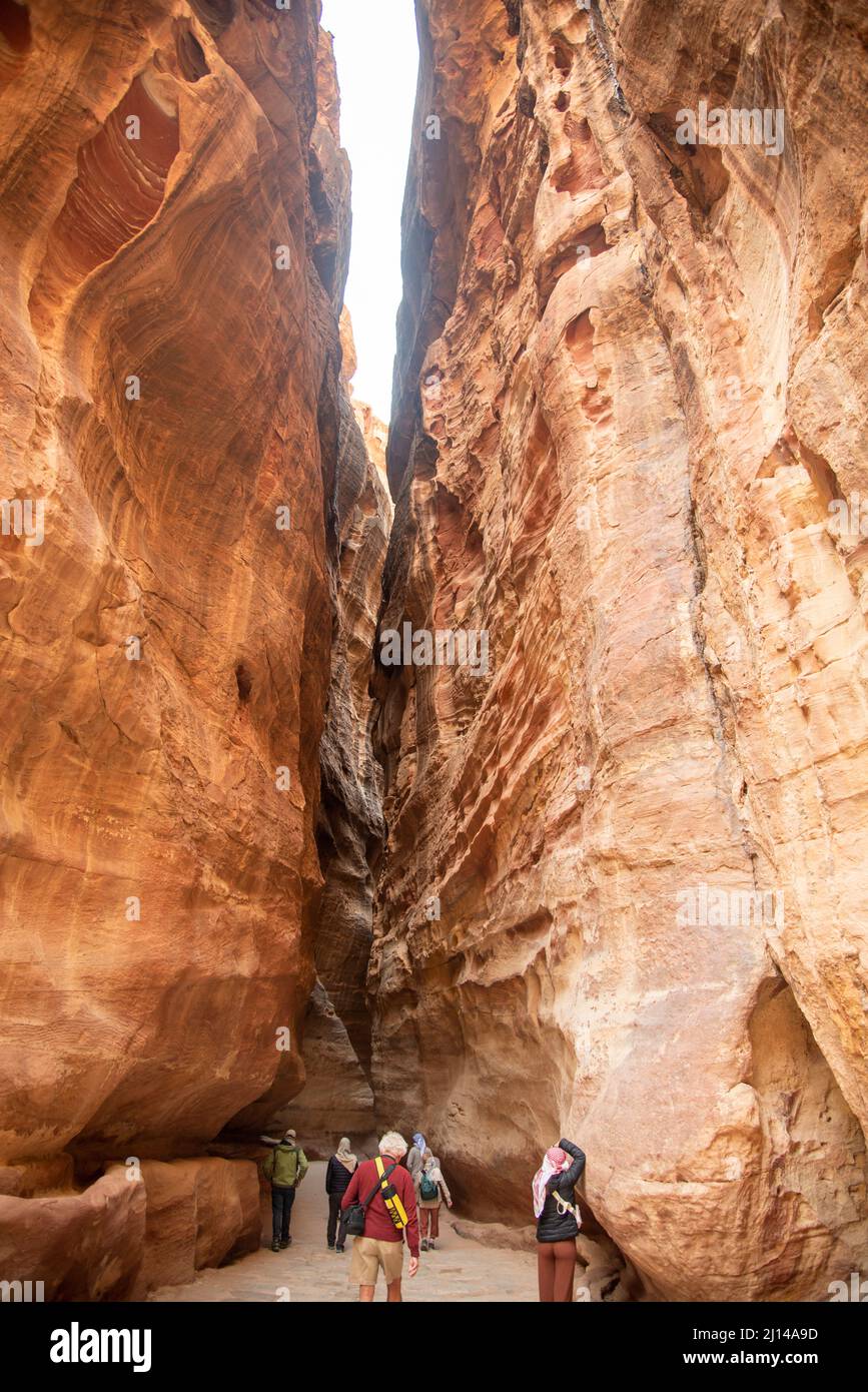 Petra Jordania 22-03-2022 (en griego antigu Foto Stock