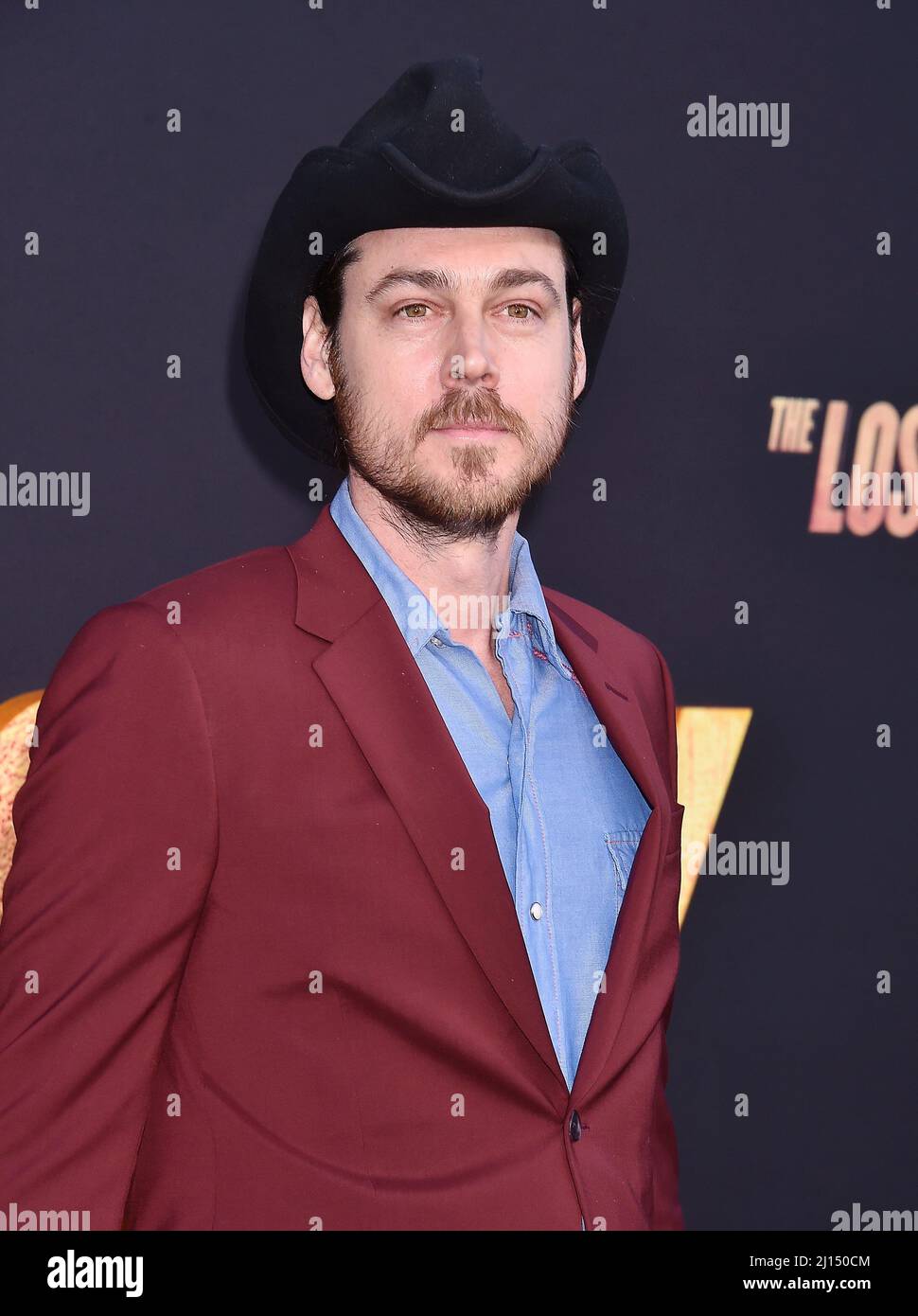 LOS ANGELES, CA - MARZO 21: Il regista Aaron Nee partecipa alla prima di Los Angeles di Paramount Pictures' 'The Lost City' al Regency Village Theatre di M Foto Stock