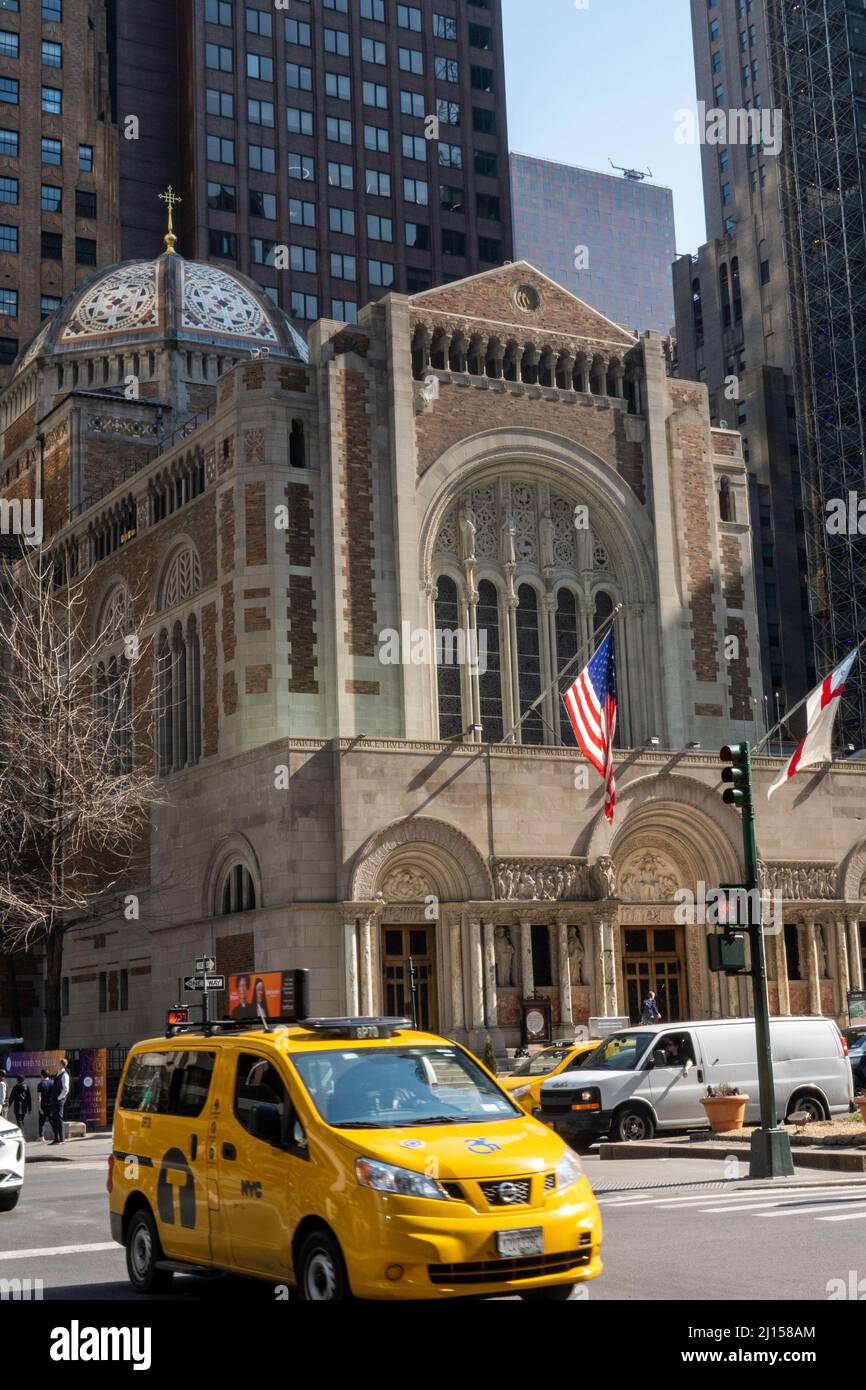 Saint Bartholomew's Church è un monumento storico nazionale situato in Park Avenue a New York City, USA 2022 Foto Stock