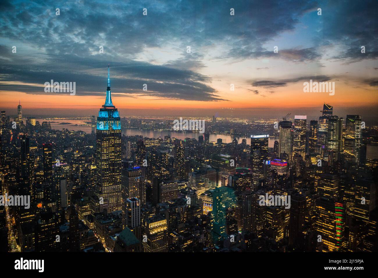 Vista dello skyline dalla Summit One Vanderbilt Foto Stock