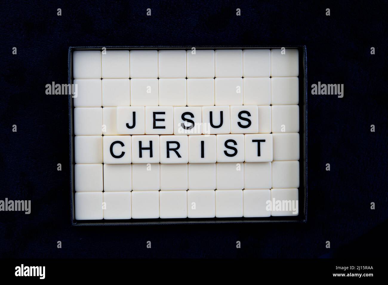 Gesù Cristo: Parole costituite da combinazioni di lettere Foto Stock
