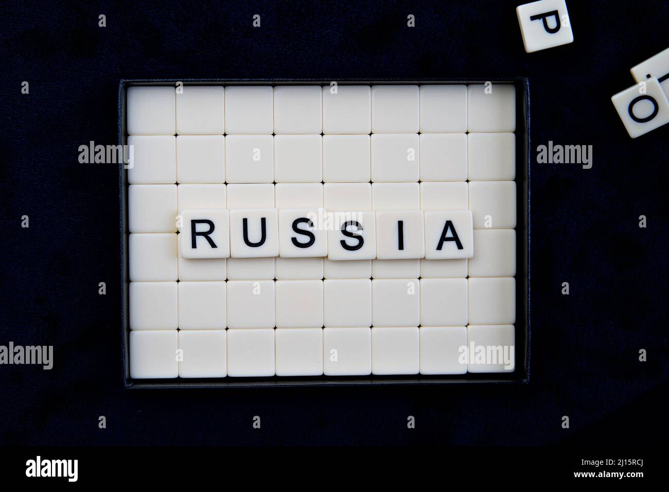 Russia: Parole costituite da combinazioni di lettere Foto Stock
