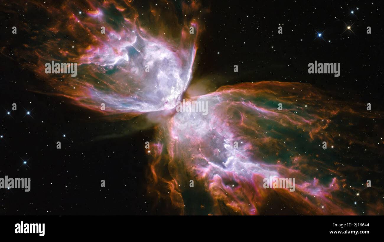 ETA Carinae stella binaria instabile. NGC 3372. Elementi di questa immagine sono stati forniti dalla NASA. Foto Stock