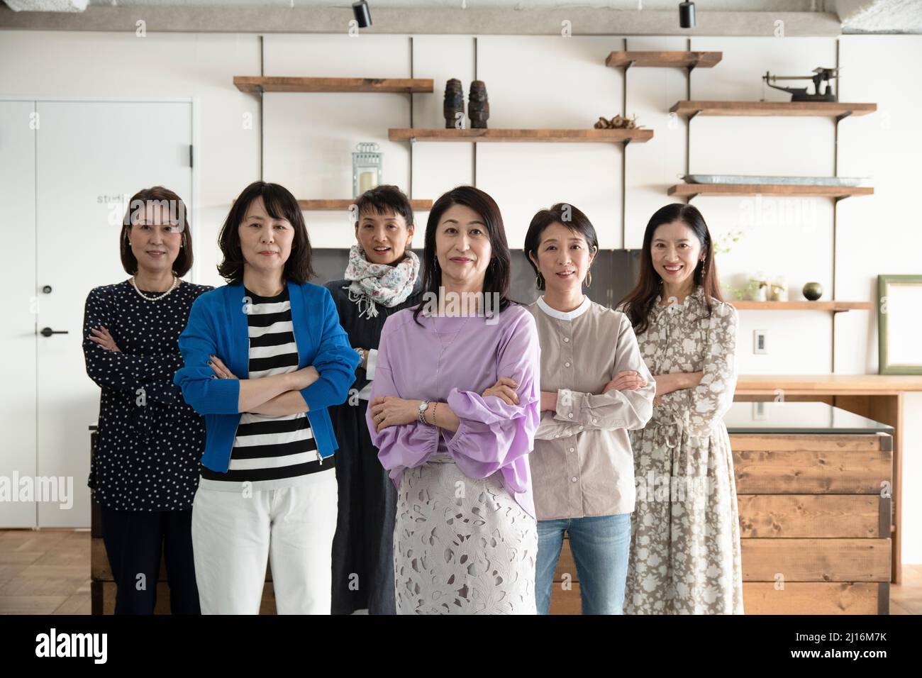 Gruppo diversificato di donne Foto Stock