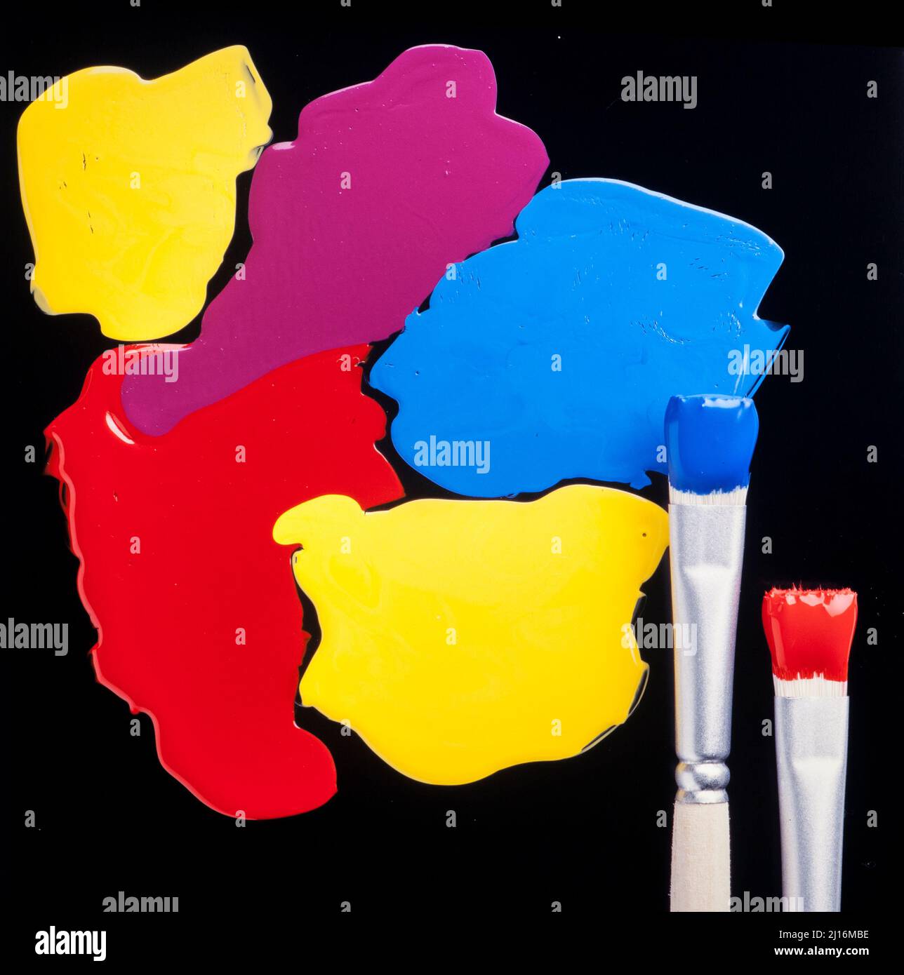 disposizione concettuale dei colori di base Foto Stock