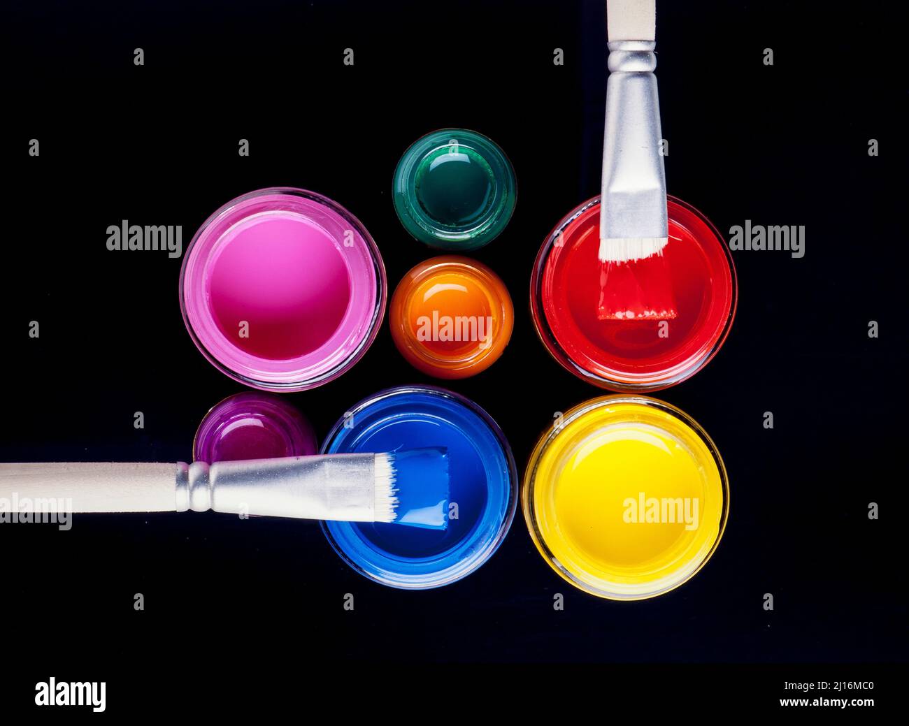 disposizione concettuale dei colori di base Foto Stock