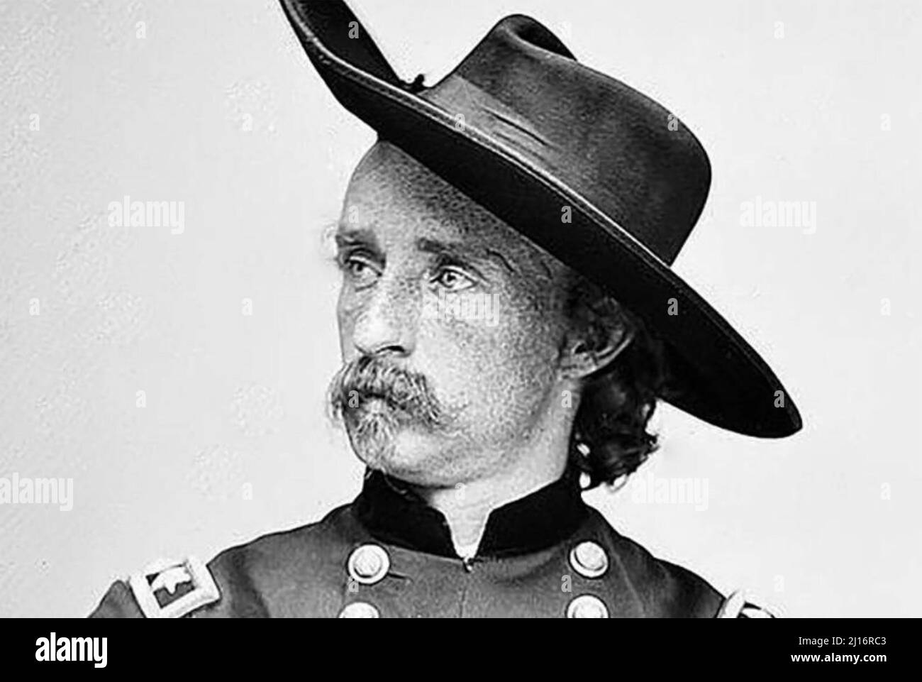 GEORGE ARMSTRONG CUSTER (183901876) ufficiale dell'esercito degli Stati Uniti e comandante della cavalleria Foto Stock