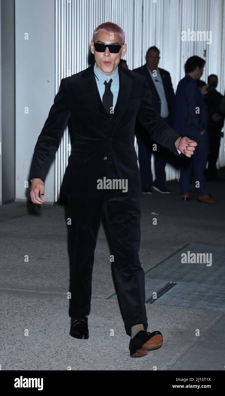 NEW YORK, NY- MARZO 22: Jessica Chastain arriva alla Ralph Lauren Spring 2022 Ready-to-Wear Collection al MOMA di New York il 22 marzo 2022 Credit; RW/MediaPunch Foto Stock