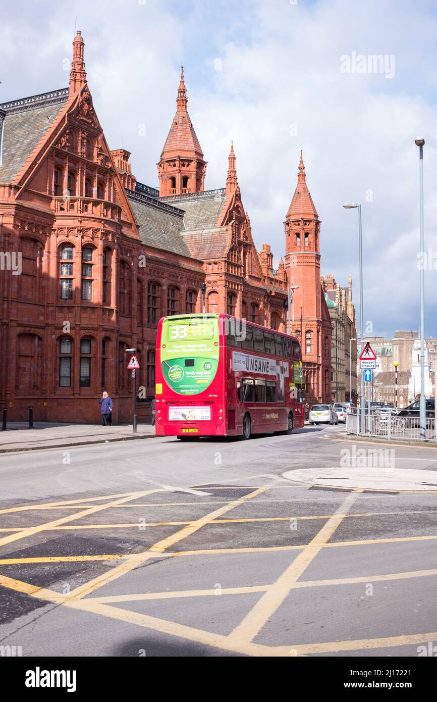 Victoria Law Courts nel centro di Birmingham Foto Stock