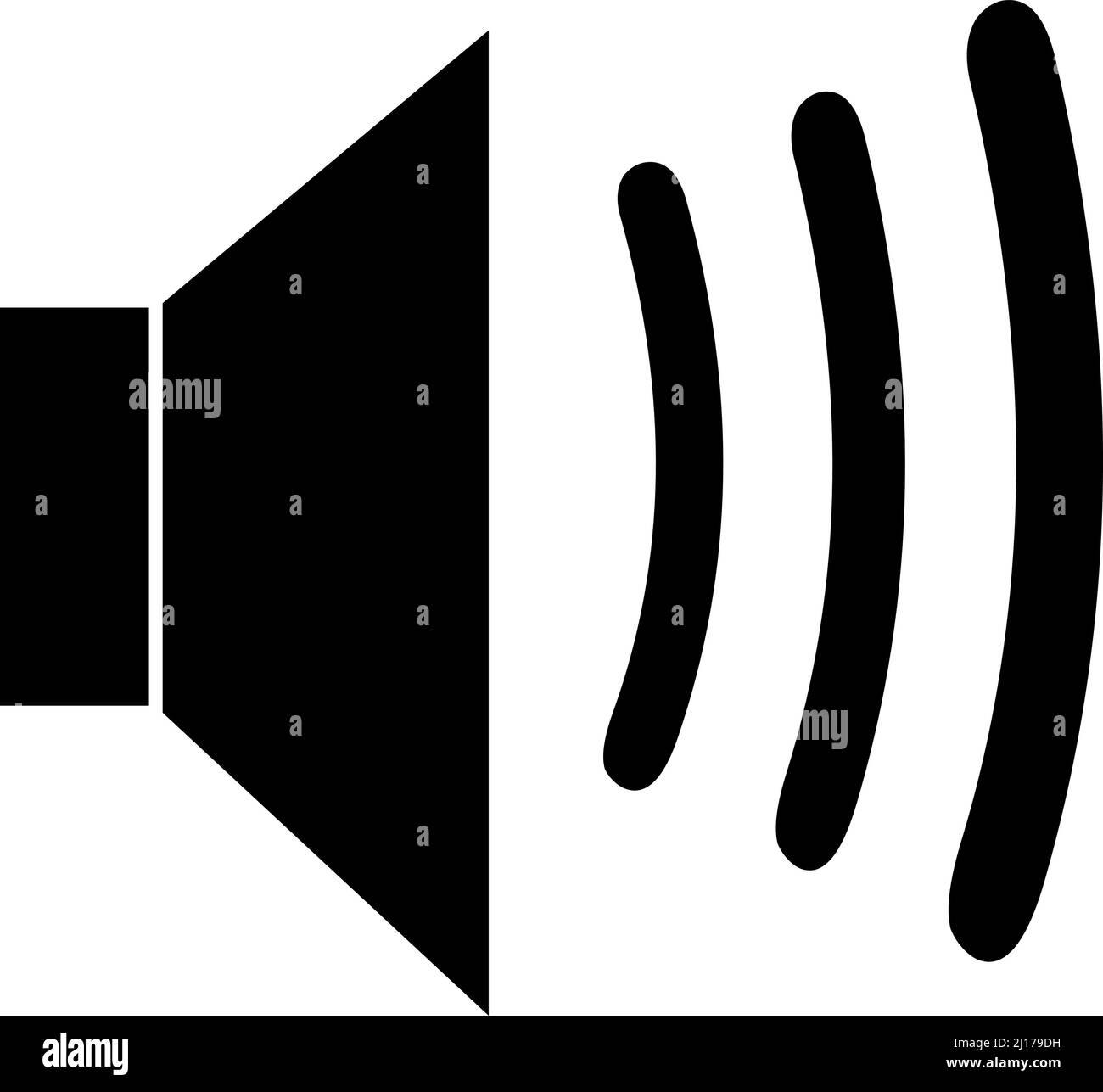 Illustrazione vettoriale dell'icona audio o audio con forme d'onda di frequenza Illustrazione Vettoriale