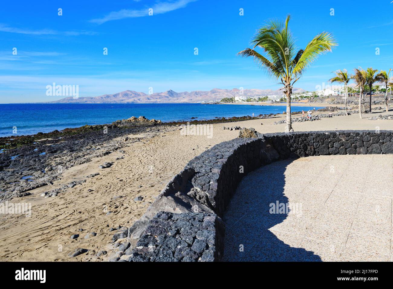 Puerto del Carmen, Lanzarote, Isole Canarie, Spagna Foto Stock