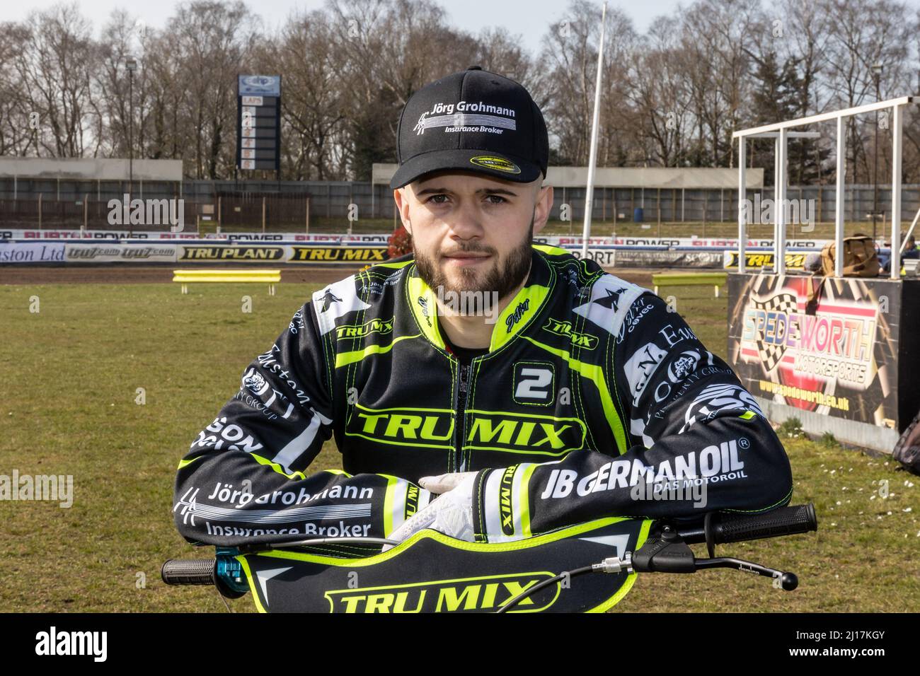 Erik Riss. Ipswich Witches speedway Practice. 22 marzo 2022. Foto Stock