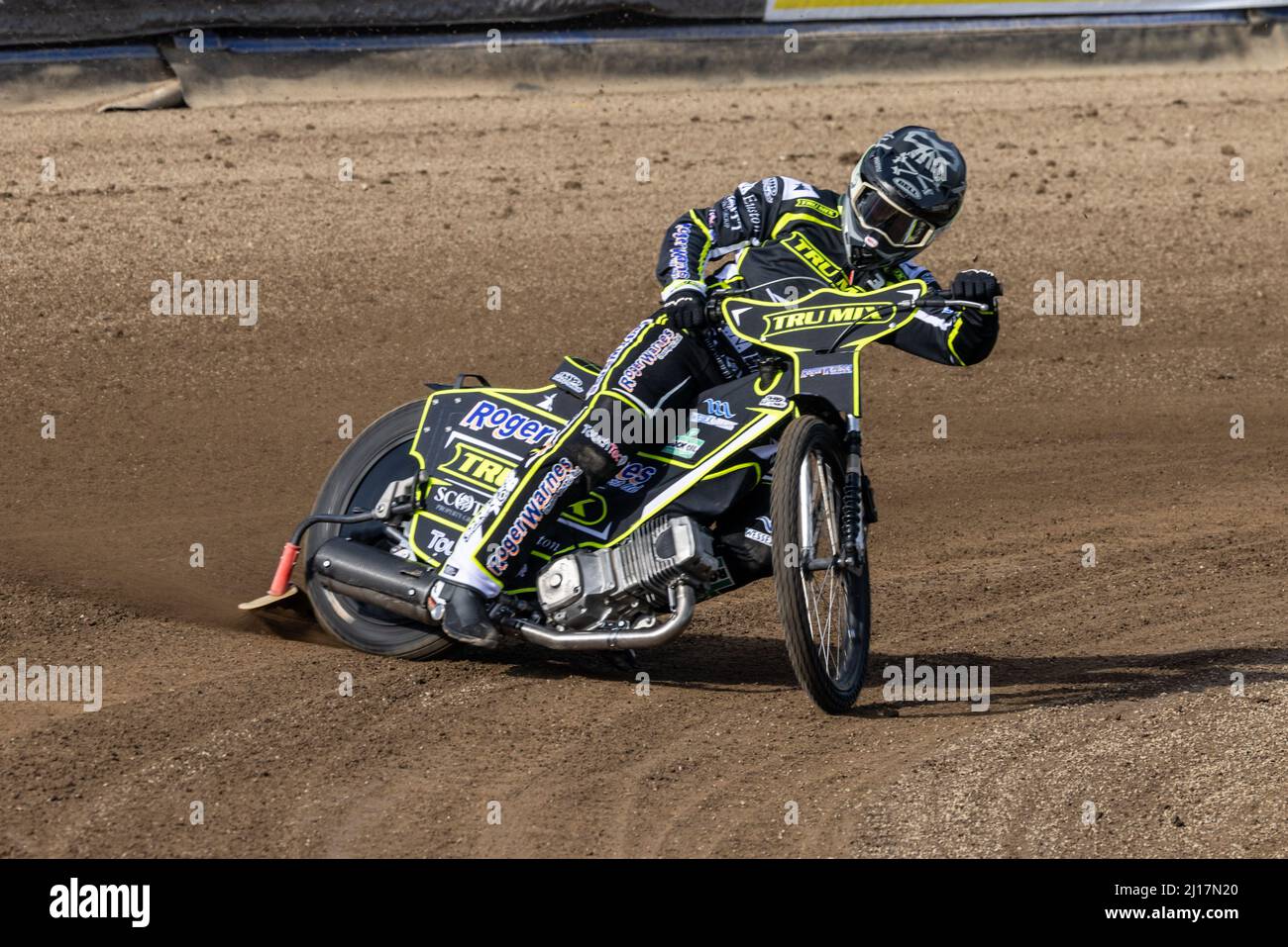 Troy Batchelor. Ipswich Witches speedway Practice. 22 marzo 2022. Foto Stock