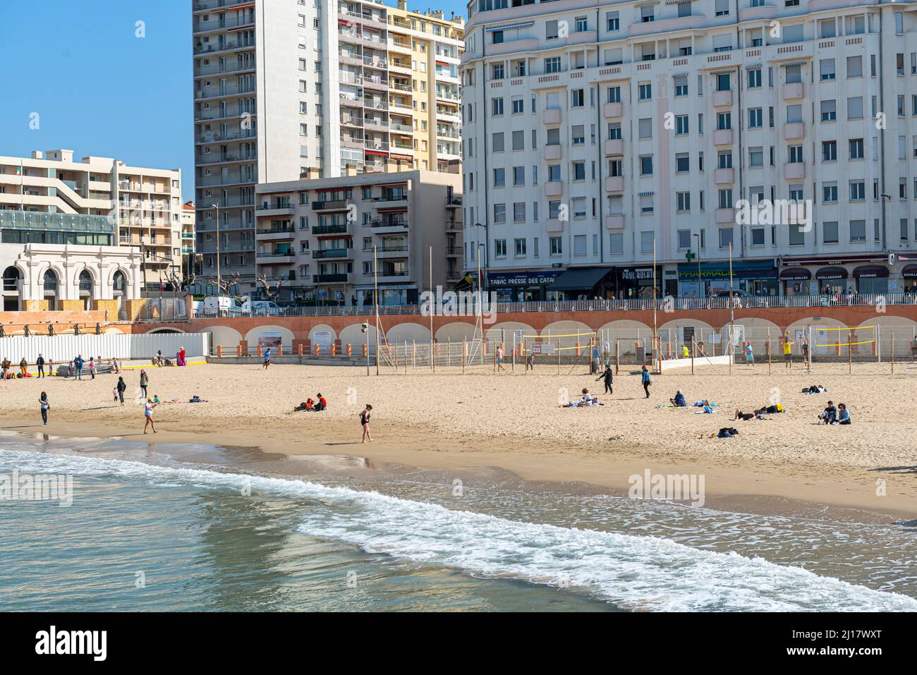 PLAGE DES CATALANS, MARSIGLIA, BDR FRANCIA 13 Foto Stock