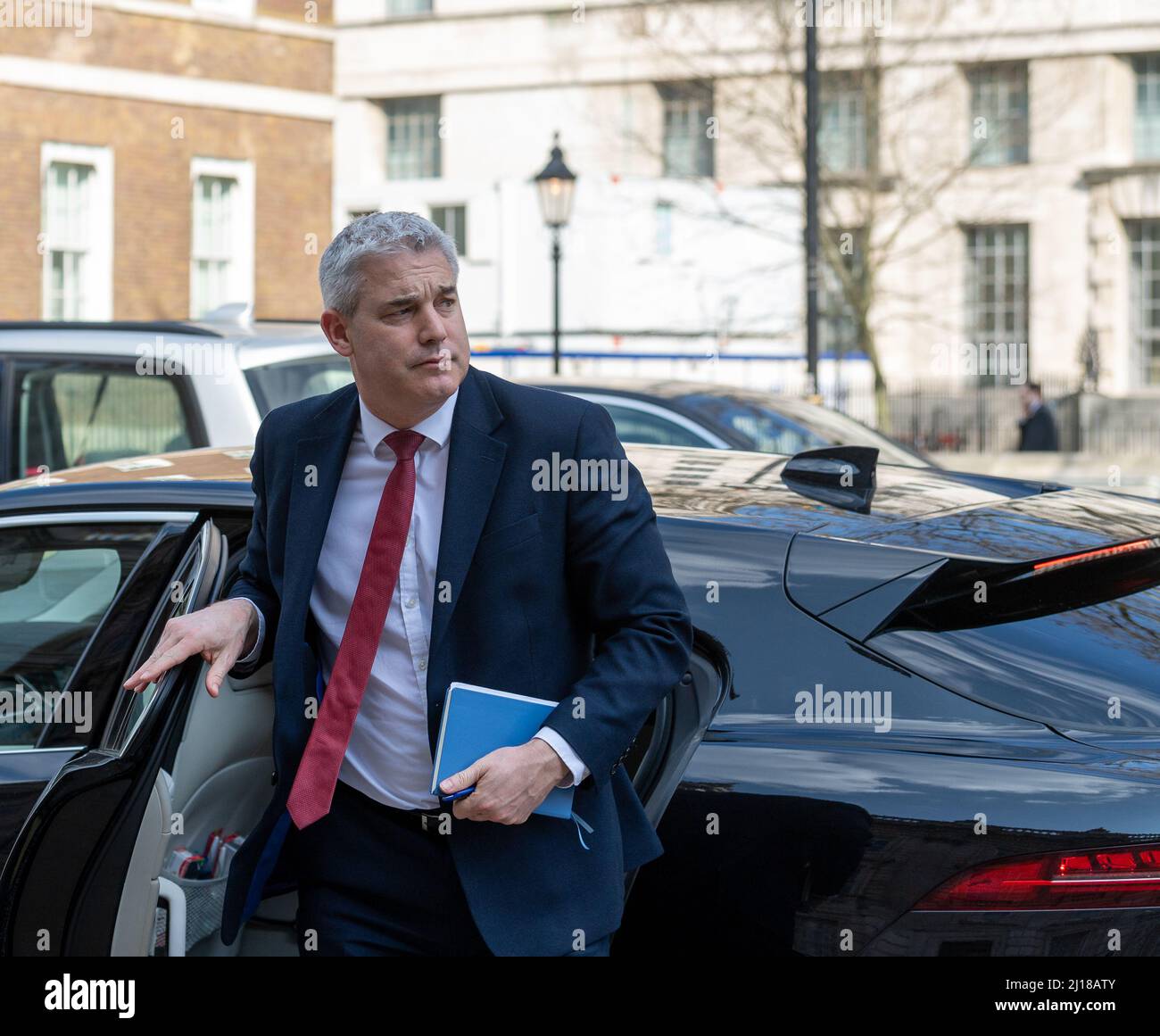 Londra, Regno Unito. 23rd Mar 2022. Stephen Barclay MP, Downing Street Chief of staff, arriva al gabinetto London UK Credit: Ian Davidson/Alamy Live News Foto Stock