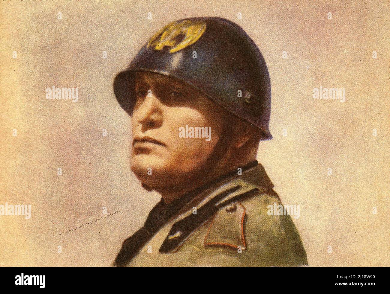 Fascismo - Duce Benito Mussolini Foto Stock