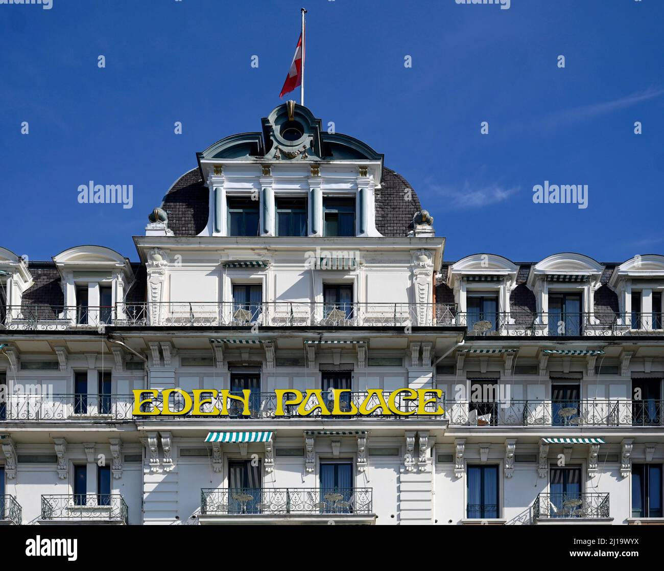 Hotel Eden Palace, Montreux, Svizzera Foto Stock