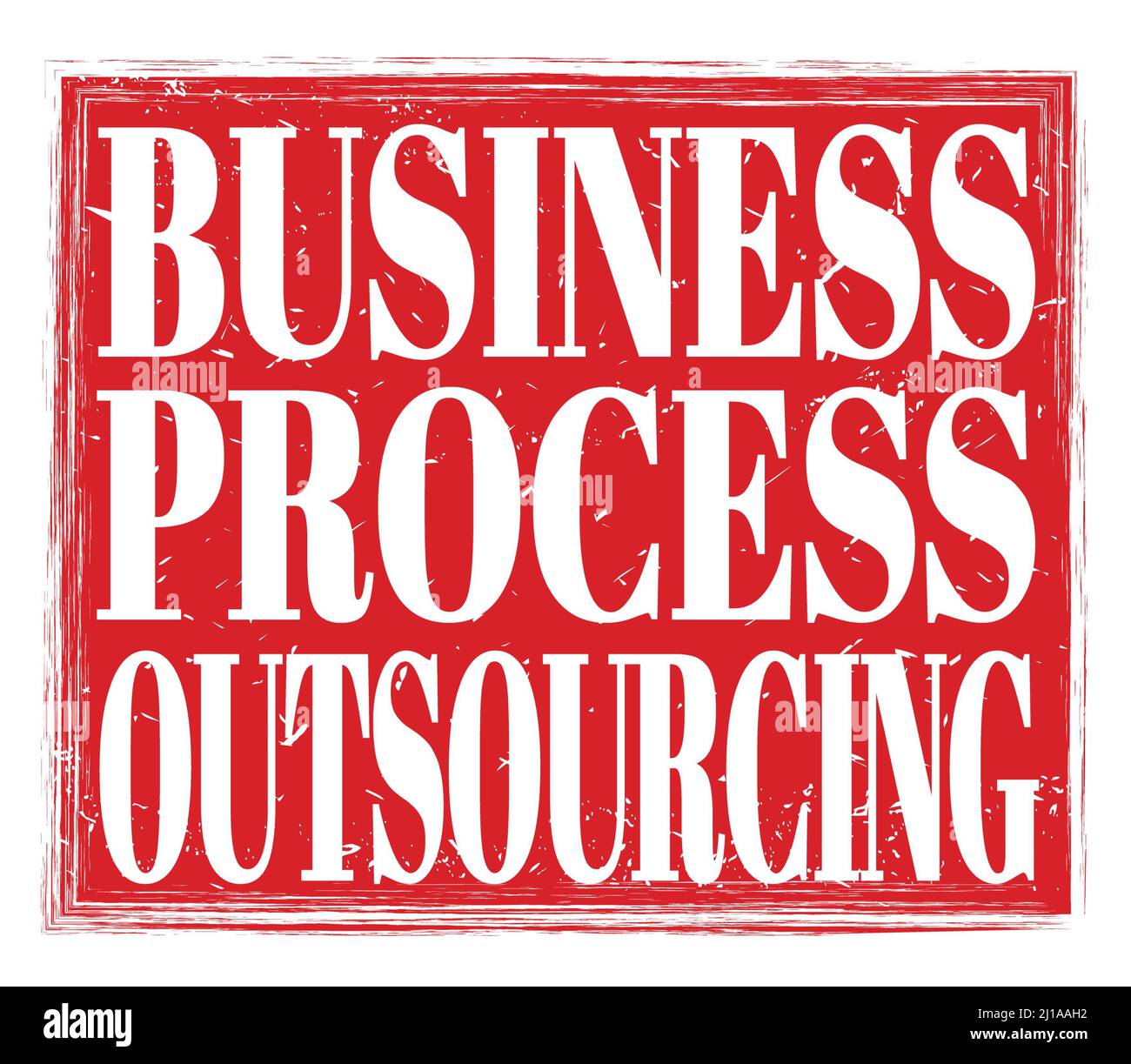 OUTSOURCING DEI PROCESSI AZIENDALI, scritto su un cartello rosso grungo Foto Stock OUTSOURCING DEI PROCESSI AZIENDALI, scritto su un cartello rosso grungo Foto Stock