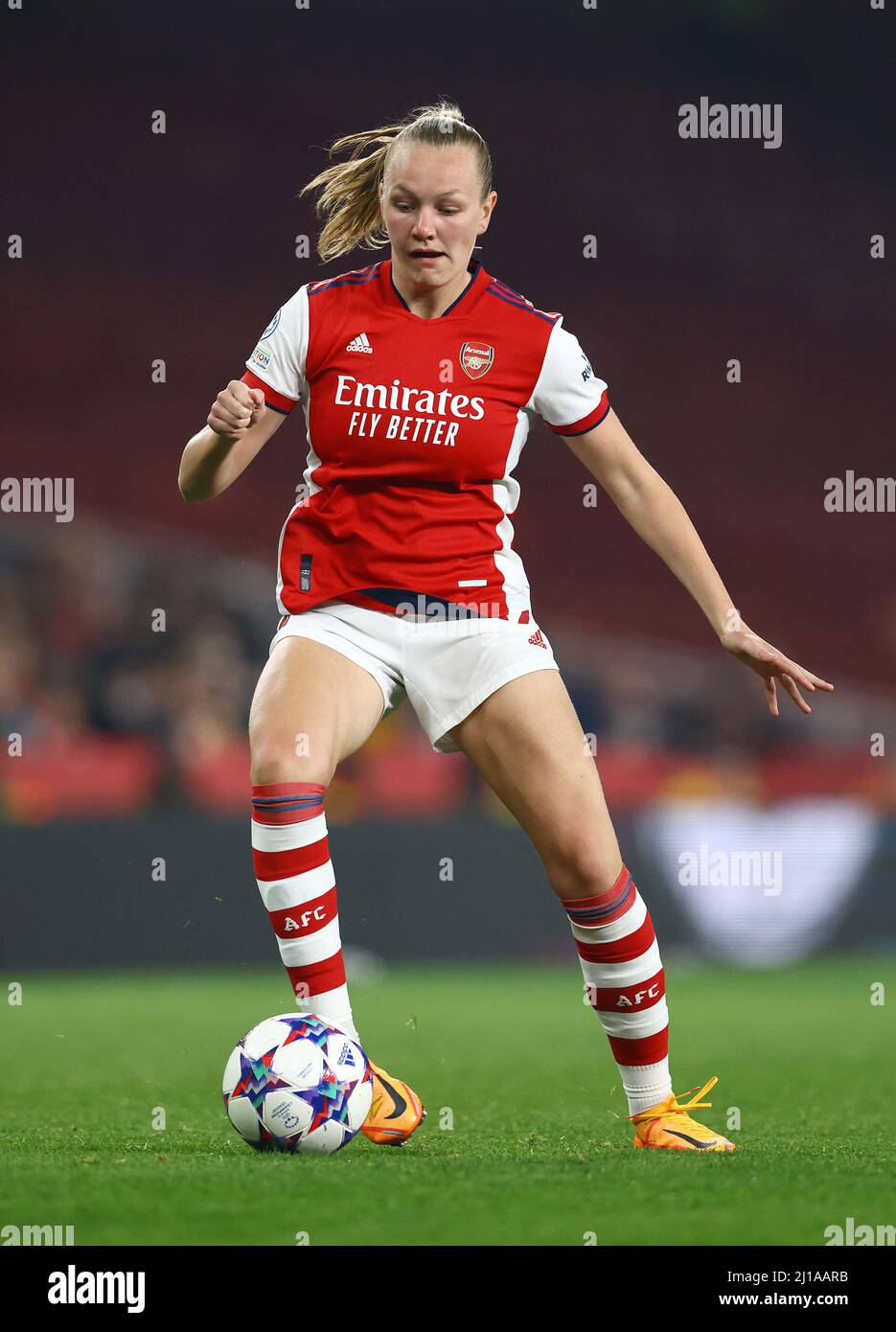 Londra, Inghilterra, 23rd marzo 2022. Frida Maanum dell'Arsenal durante la partita della UEFA Womens Champions League all'Emirates Stadium di Londra. Il credito d'immagine dovrebbe leggere: David Klein / Sportimage Credit: Sportimage/Alamy Live News Foto Stock