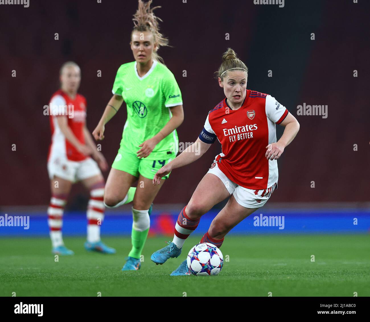 Londra, Inghilterra, 23rd marzo 2022. Kim Little of Arsenal durante la partita della UEFA Womens Champions League all'Emirates Stadium di Londra. Il credito d'immagine dovrebbe leggere: David Klein / Sportimage Credit: Sportimage/Alamy Live News Foto Stock