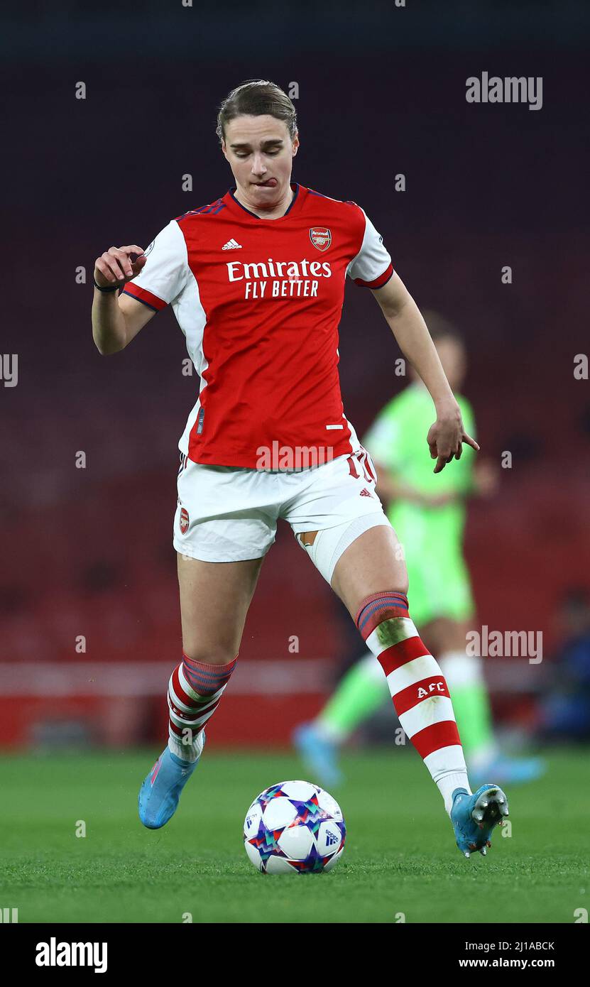 Londra, Inghilterra, 23rd marzo 2022. Vivianne Miedema dell'Arsenale durante la partita della UEFA Womens Champions League all'Emirates Stadium di Londra. Il credito d'immagine dovrebbe leggere: David Klein / Sportimage Credit: Sportimage/Alamy Live News Foto Stock