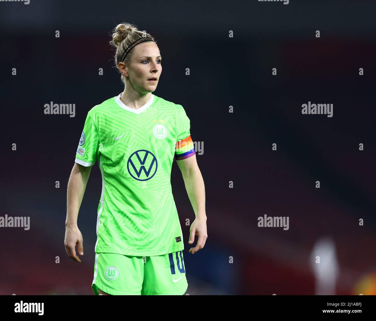 Londra, Inghilterra, 23rd marzo 2022. Svenja Huth di VFL Wolfsburg durante la partita della UEFA Womens Champions League all'Emirates Stadium di Londra. Il credito d'immagine dovrebbe essere: David Klein / Sportimage Foto Stock