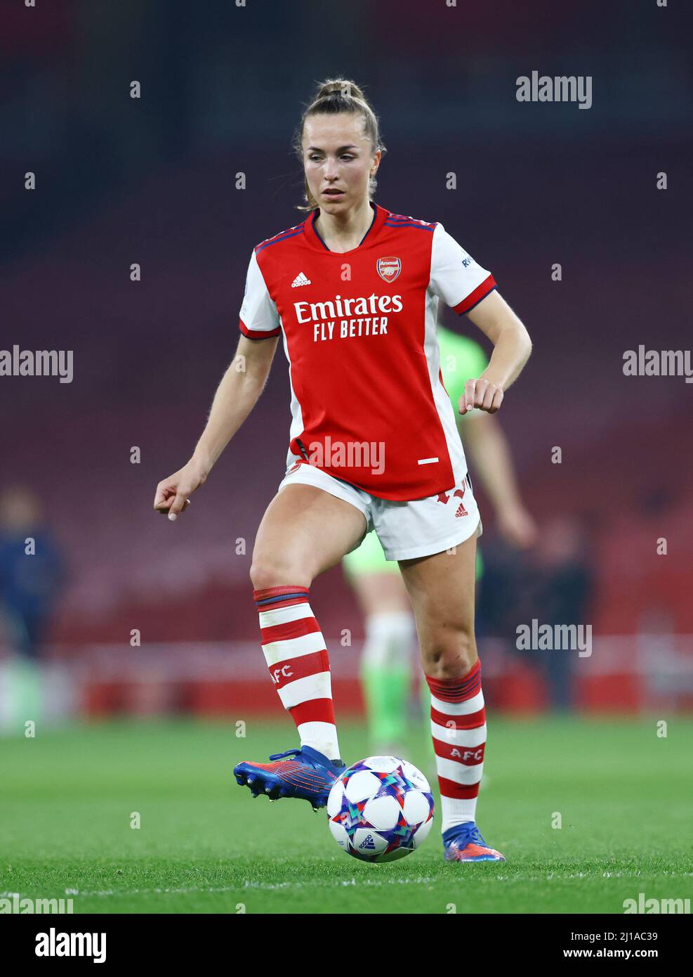 Londra, Inghilterra, 23rd marzo 2022. LIA Walti of Arsenal durante la partita della UEFA Womens Champions League all'Emirates Stadium di Londra. Il credito d'immagine dovrebbe essere: David Klein / Sportimage Foto Stock