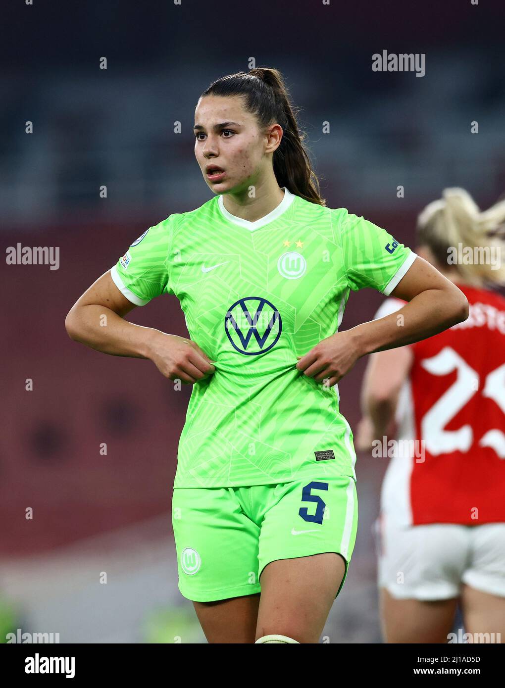 Londra, Inghilterra, 23rd marzo 2022. Durante la partita della UEFA Womens Champions League all'Emirates Stadium di Londra. Il credito d'immagine dovrebbe leggere: David Klein / Sportimage Credit: Sportimage/Alamy Live News Foto Stock