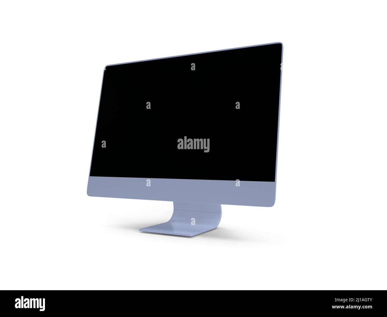 Desktop computer 3D Illustrazione Mockup scena su sfondo isolato Foto Stock