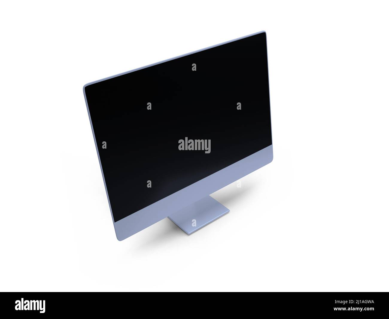 Desktop computer 3D Illustrazione Mockup scena su sfondo isolato Foto Stock