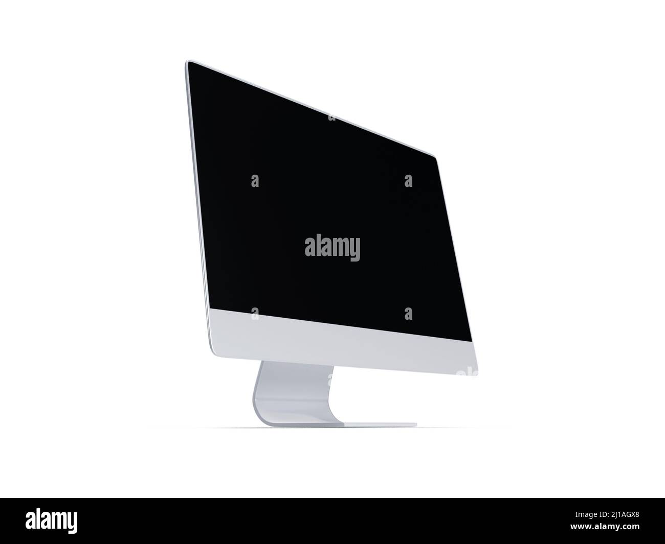 Desktop computer 3D Illustrazione Mockup scena su sfondo isolato Foto Stock