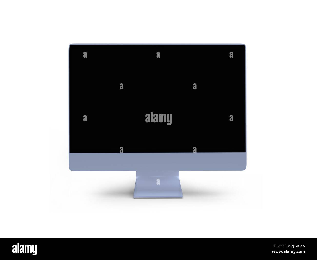 Desktop computer 3D Illustrazione Mockup scena su sfondo isolato Foto Stock