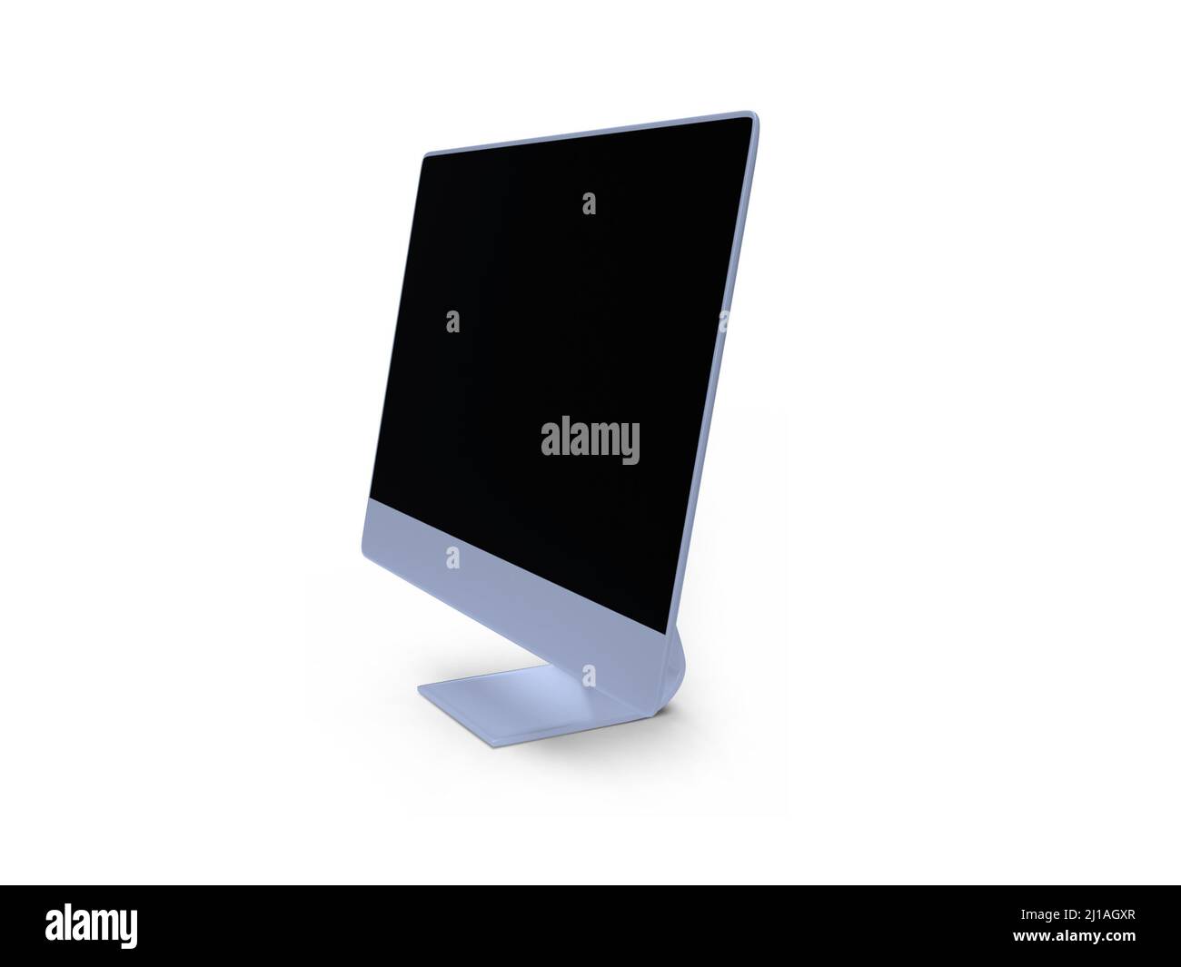 Desktop computer 3D Illustrazione Mockup scena su sfondo isolato Foto Stock